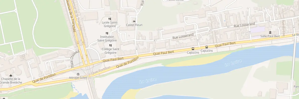 Plan du 8 Quai Paul Bert à Tours