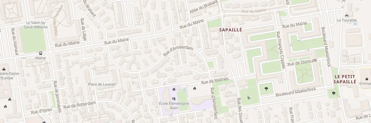 Plan du 4 Rue d’Ostende à Tours