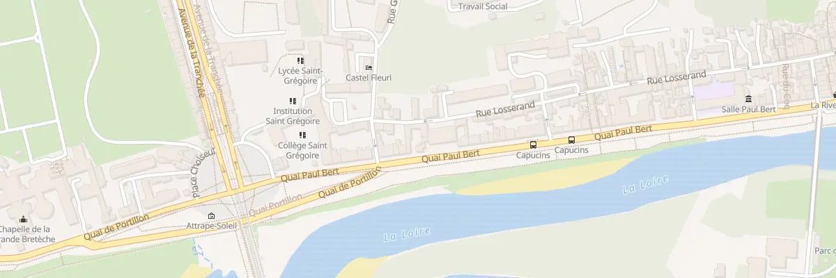 Plan du 9 Quai Paul Bert à Tours