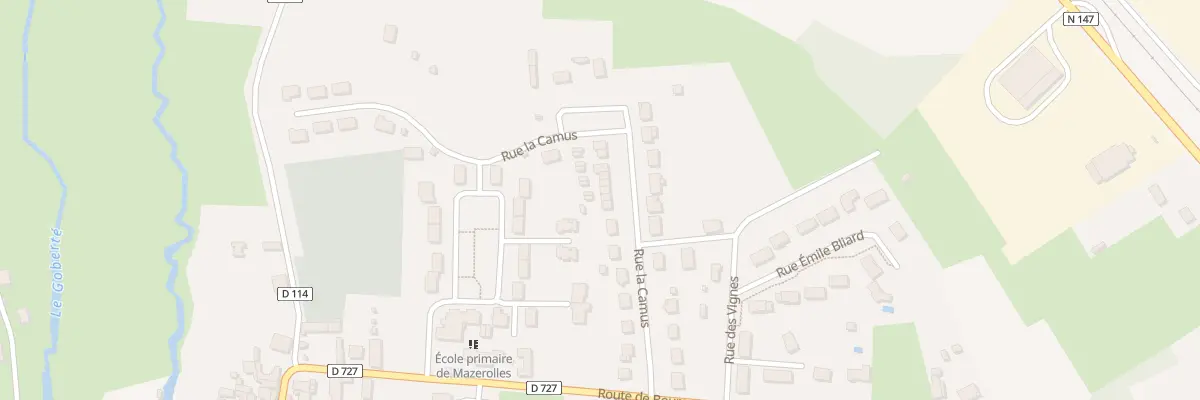Plan du 17 Rue la Camus à Mazerolles