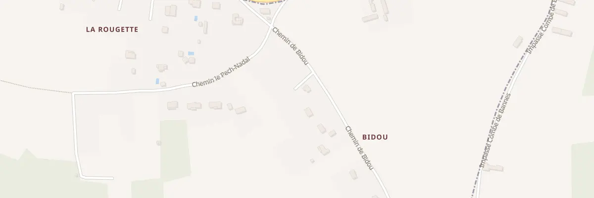 Plan du 188 Che de Bidou à Lanquais