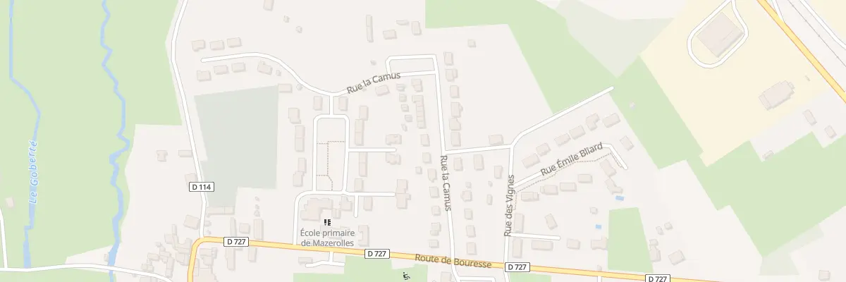 Plan du 13 Rue la Camus à Mazerolles