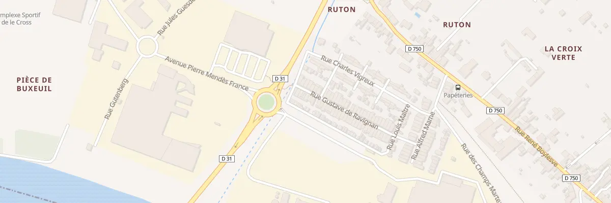 Plan du 53 Rue Gustave de Ravignan à Descartes