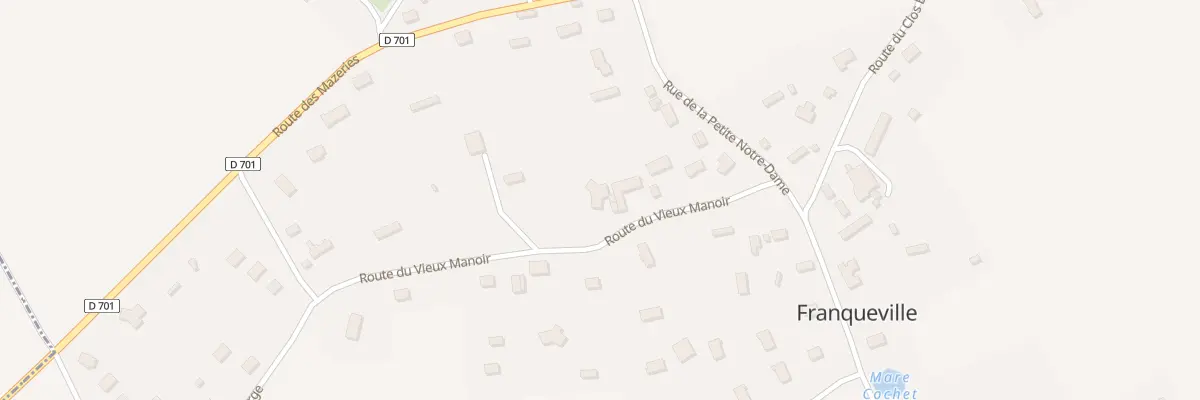Plan du 1001 Rte du Vieux Manoir à Franqueville