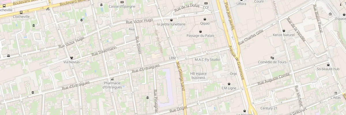 Plan du 33 Rue d’Entraigues à Tours