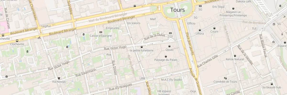 Plan du 24T Rue Victor Hugo à Tours
