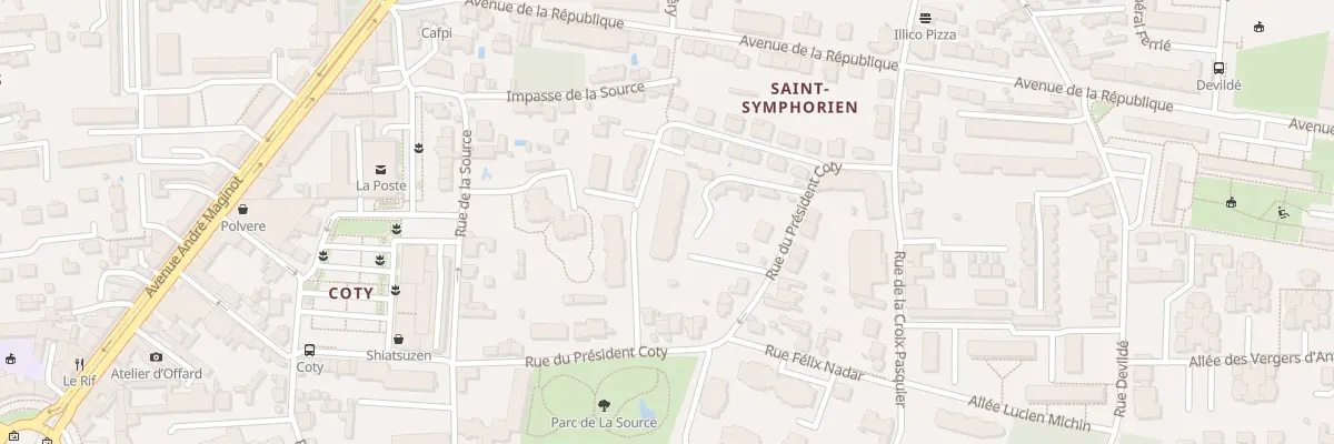 Plan du 58 Rue du Président Coty à Tours