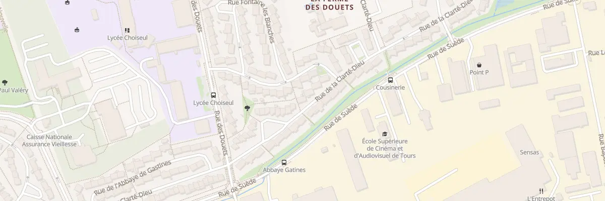 Plan du 45 Rue de la Clarté Dieu à Tours