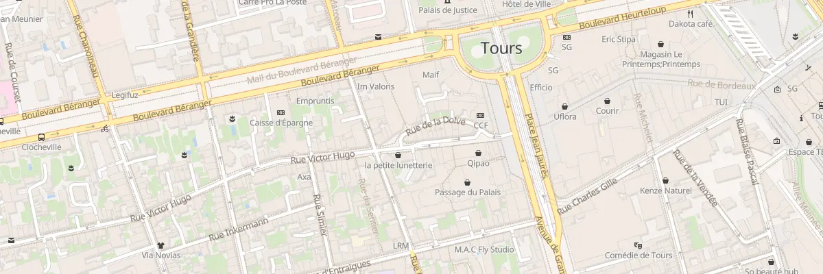 Plan du 27 Rue Victor Hugo à Tours