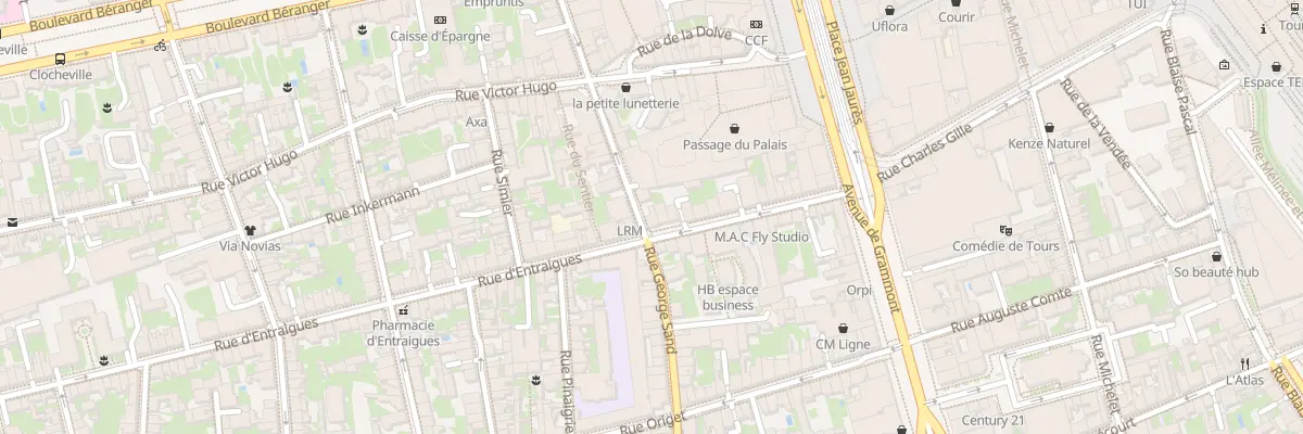 Plan du 44 Rue George Sand à Tours