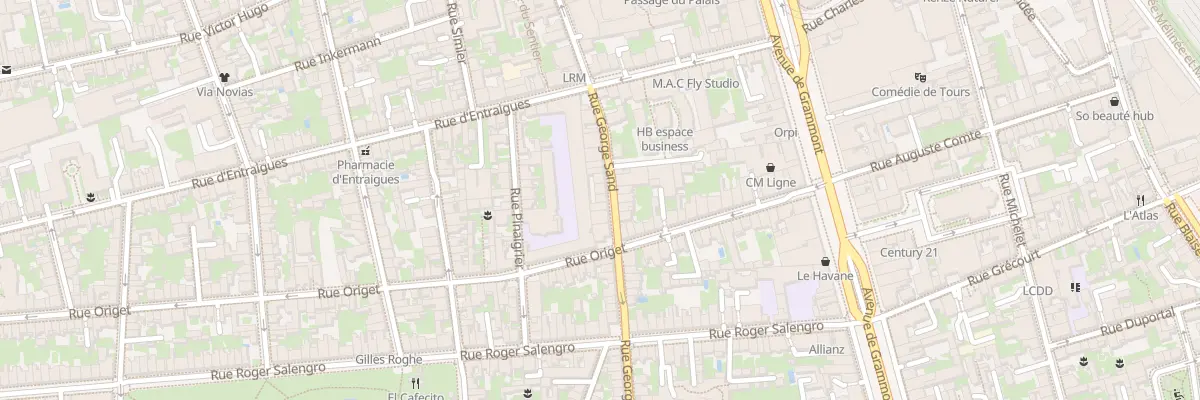 Plan du 53 Rue George Sand à Tours
