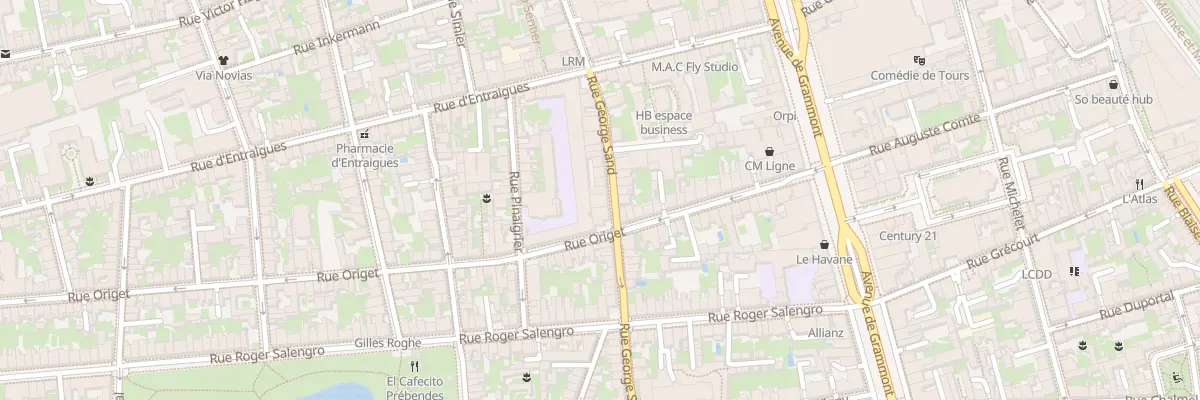 Plan du 55 Rue George Sand à Tours
