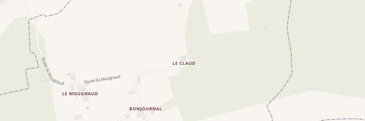 Plan du 127 Che du Claud à Champagnac-de-Belair