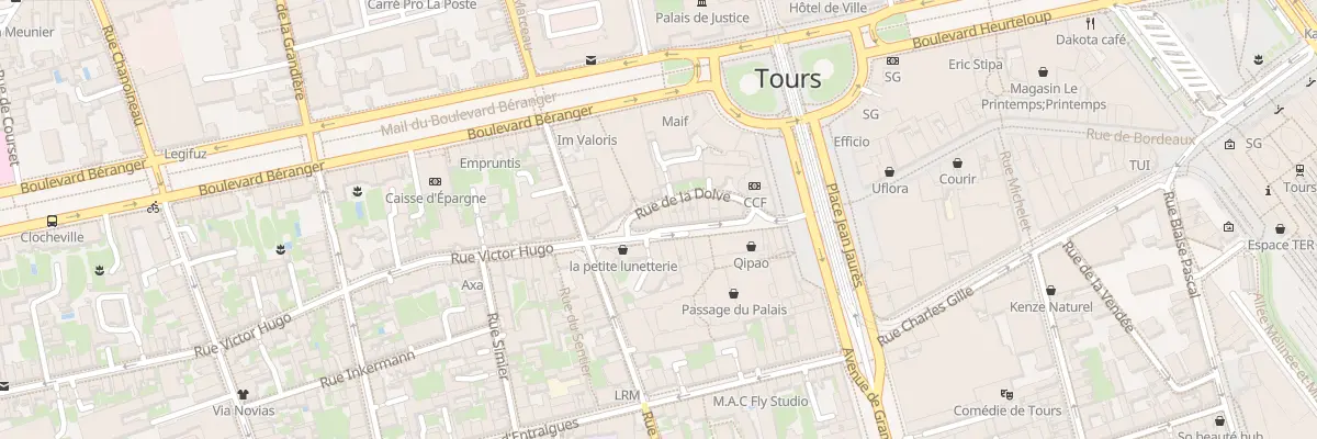 Plan du 23 Rue Victor Hugo à Tours