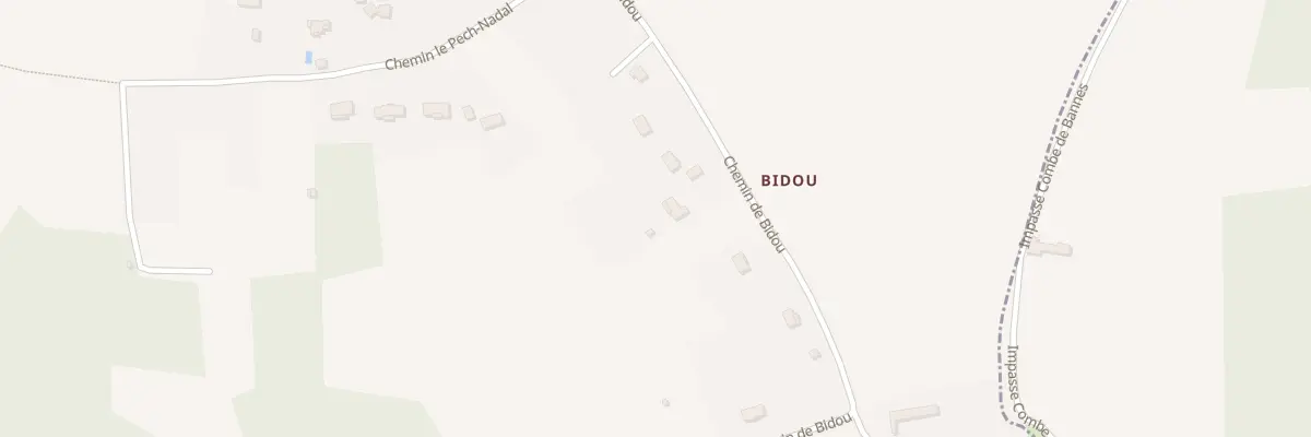 Plan du 290 Che de Bidou à Lanquais