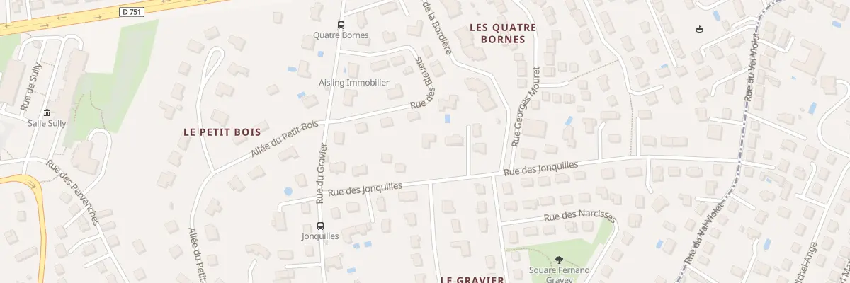 Plan du 10 Rue des Jonquilles à Joué-lès-Tours