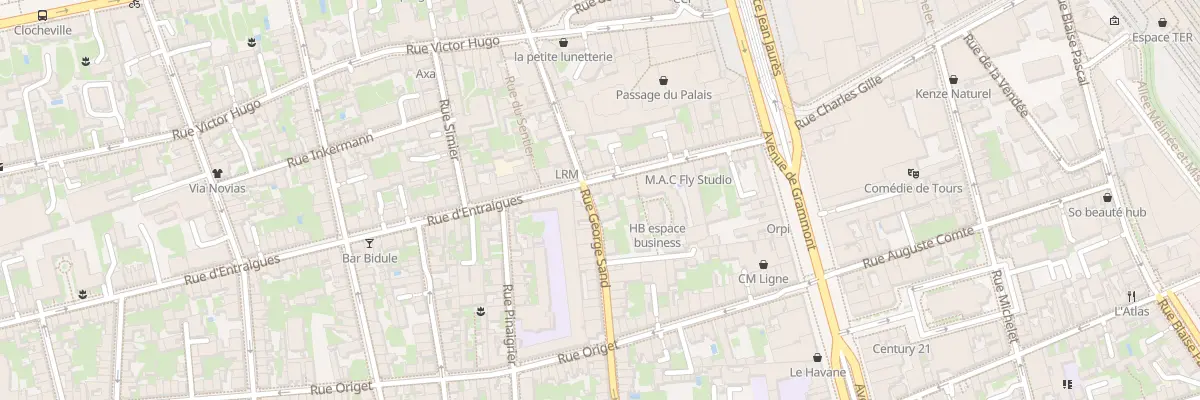 Plan du 46 Rue George Sand à Tours
