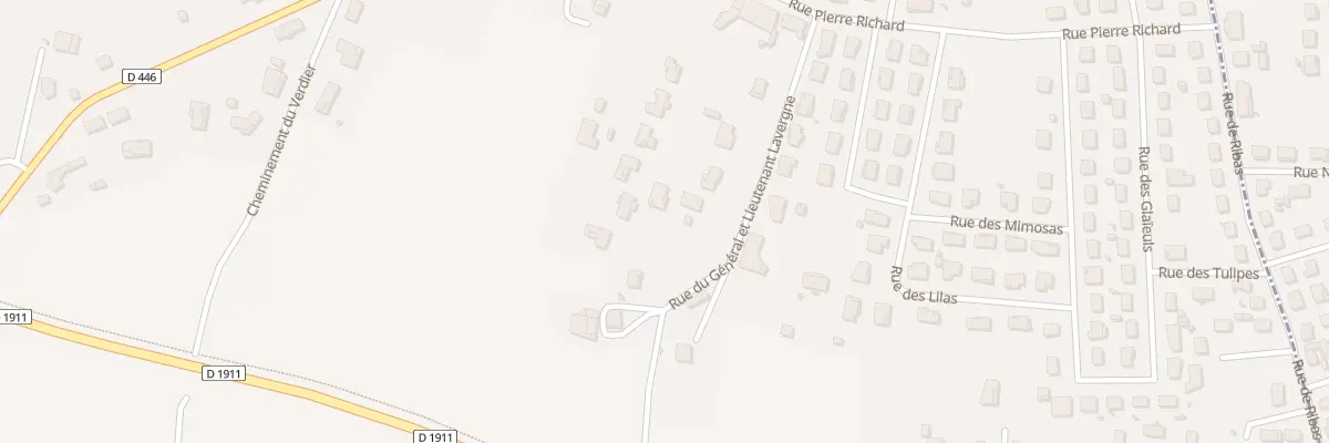 Plan du 11 Rue du Gal et Lt Lavergne à Bias