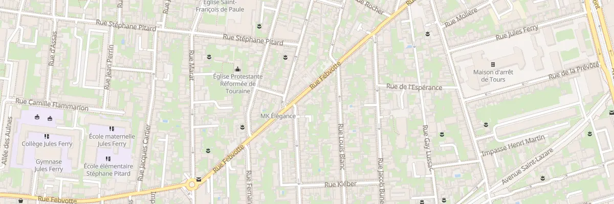 Plan du 80 Rue Febvotte à Tours