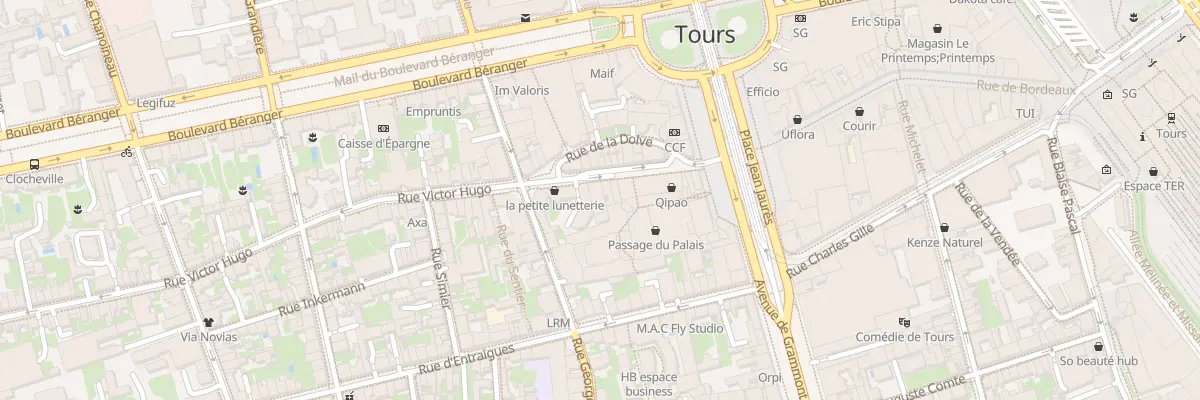 Plan du 20 Rue Victor Hugo à Tours