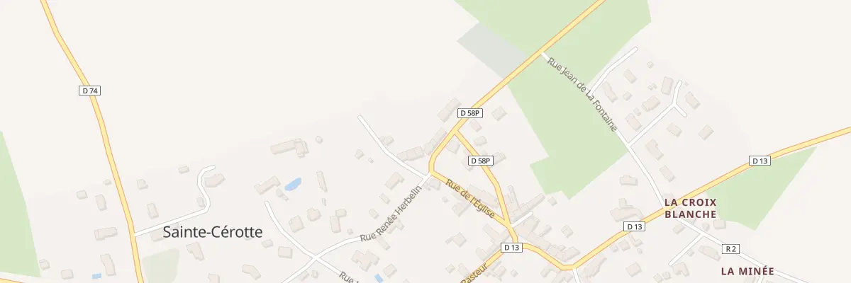 Plan du 3 Rue Renee Herbelin à Sainte-Cérotte