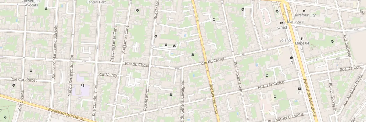 Plan du 71 Rue du Cluzel à Tours