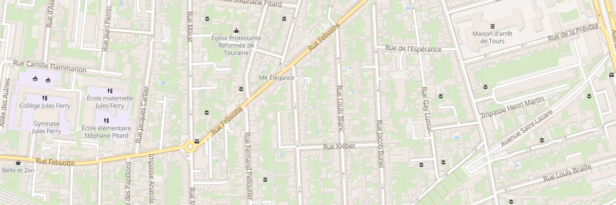 Plan du 20 Rue Charles Martel à Tours