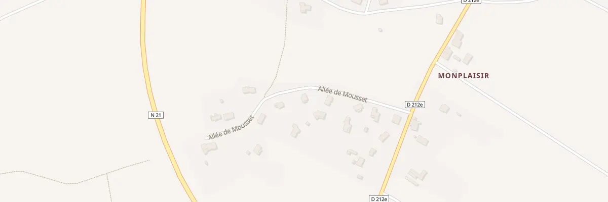 Plan du 318 All de Mousset à La Croix-Blanche