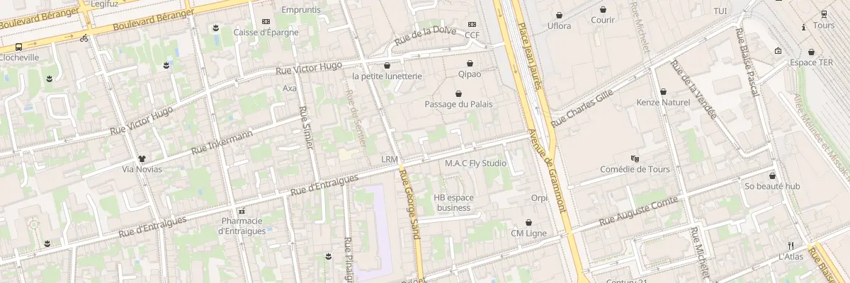 Plan du 25 Rue d’Entraigues à Tours