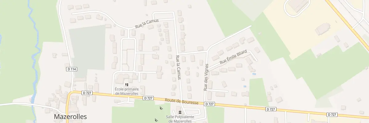 Plan du 10 Rue la Camus à Mazerolles