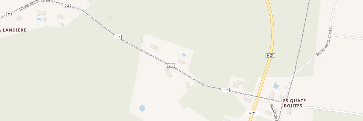 Plan du 2755 Rte des Pinières à Chalagnac