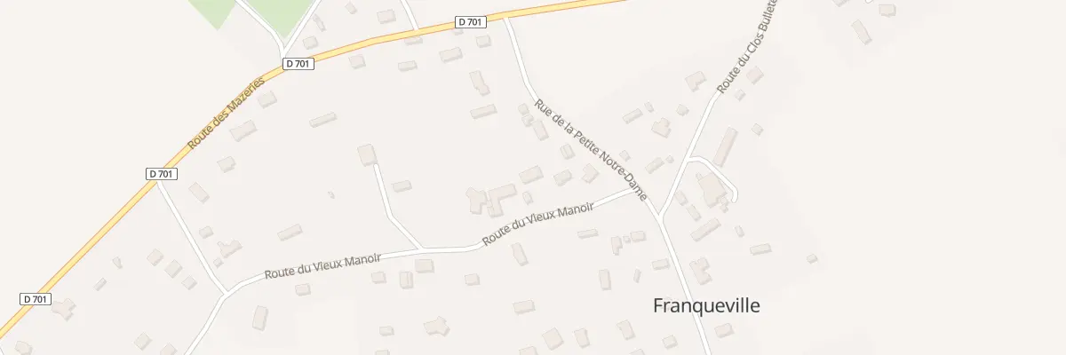 Plan du 27 Rte du Vieux Manoir à Franqueville