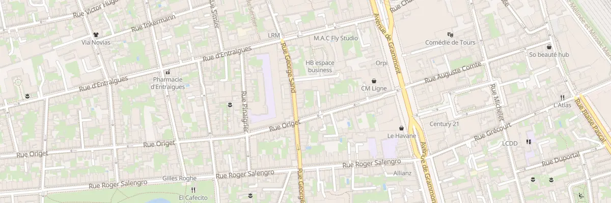 Plan du 68 Rue George Sand à Tours