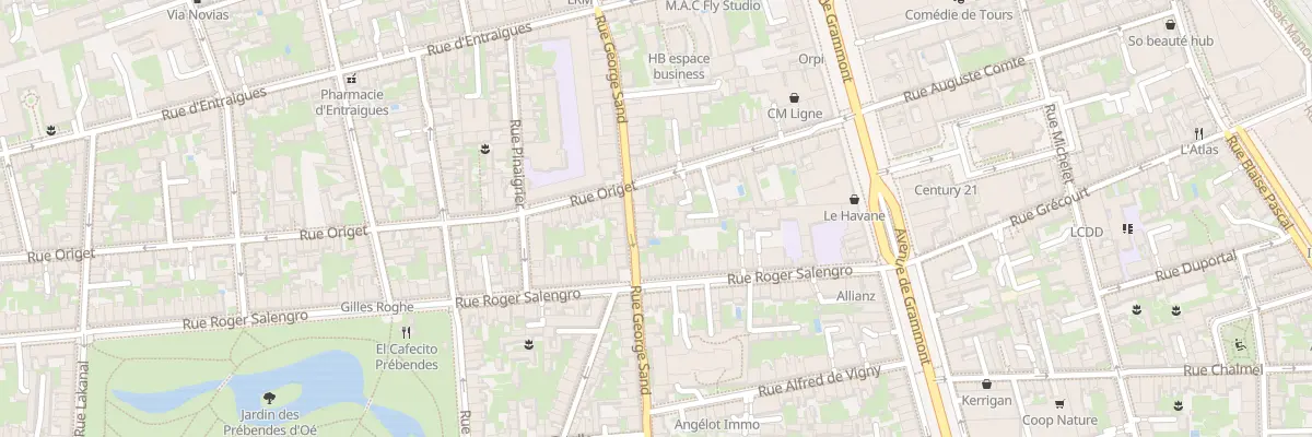 Plan du 76 Rue George Sand à Tours