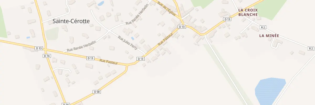 Plan du 24 Rue Pasteur à Sainte-Cérotte