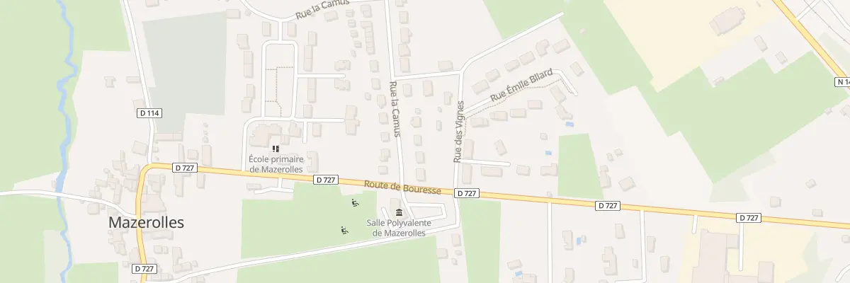 Plan du 6 Rue la Camus à Mazerolles