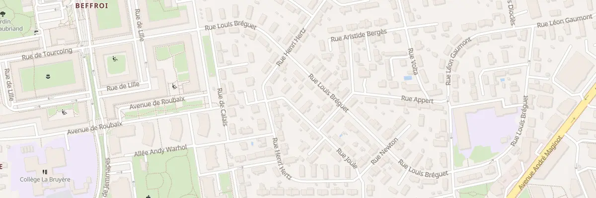 Plan du 6 Rue Joule à Tours
