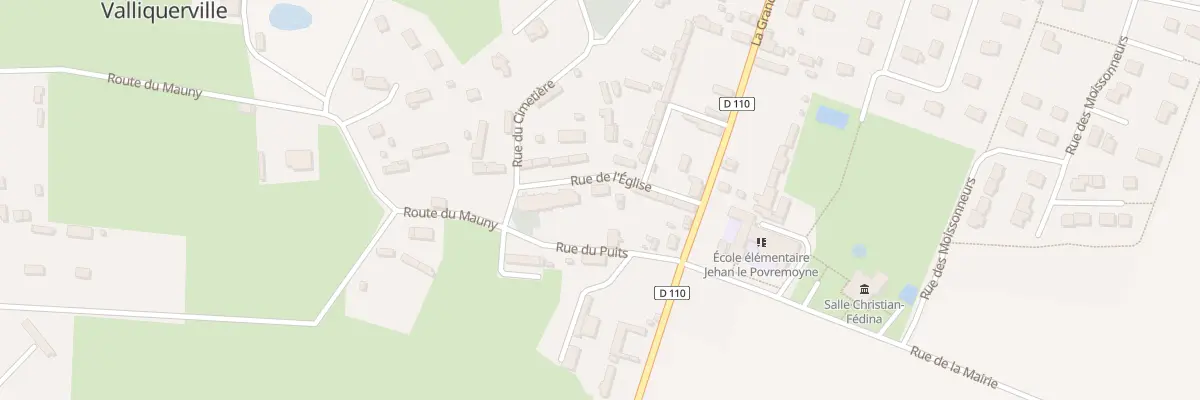 Plan du 73 Rue de l’Eglise à Valliquerville