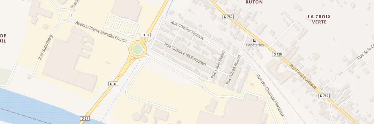 Plan du 27 Rue Gustave de Ravignan à Descartes