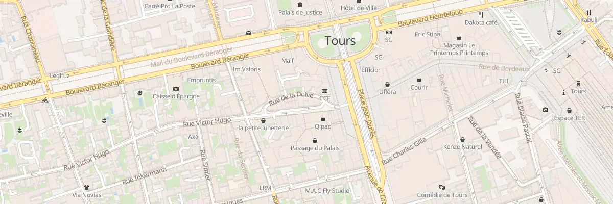Plan du 9 Rue Victor Hugo à Tours