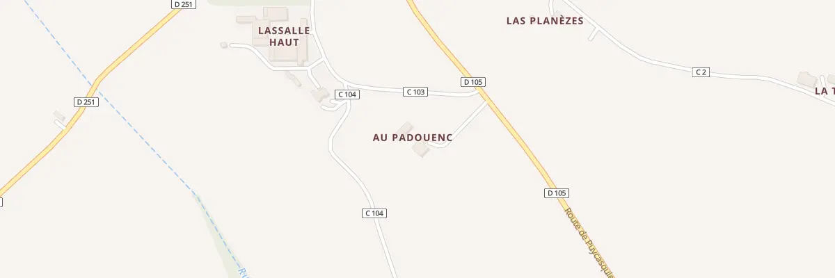 Plan du 293 Rte de Puycasquier à Céran