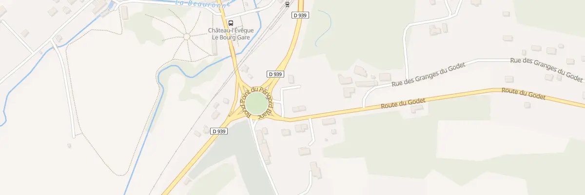 Plan du 1 Rte du Godet à Château-l’Évêque