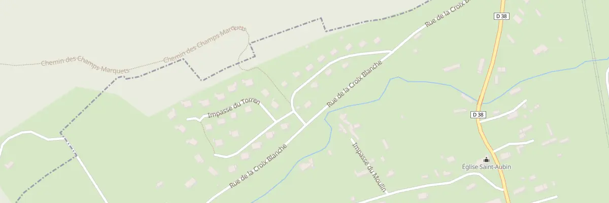 Plan du 2 Rue de la Croix Blanche à Authou