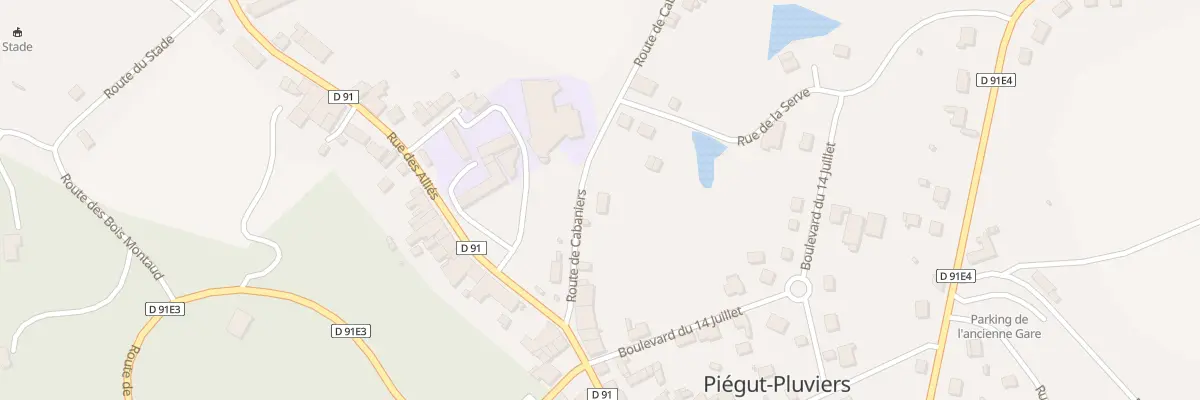 Plan du 8 Rte de Cabaniers à Piégut-Pluviers
