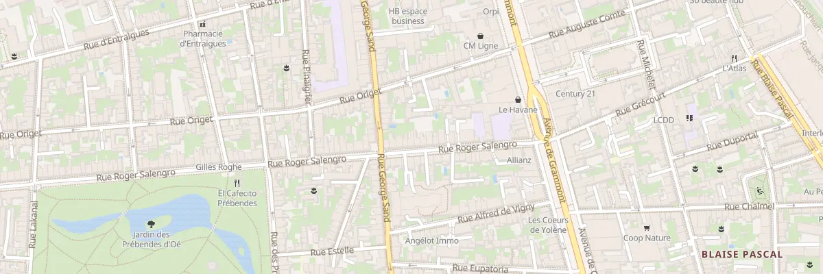 Plan du 21 Rue Roger Salengro à Tours