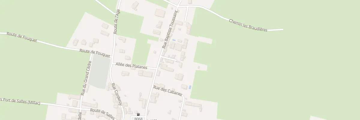 Plan du 2 Imp de la Cour à Millac
