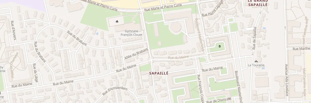Plan du 62 Rue du Maine à Tours