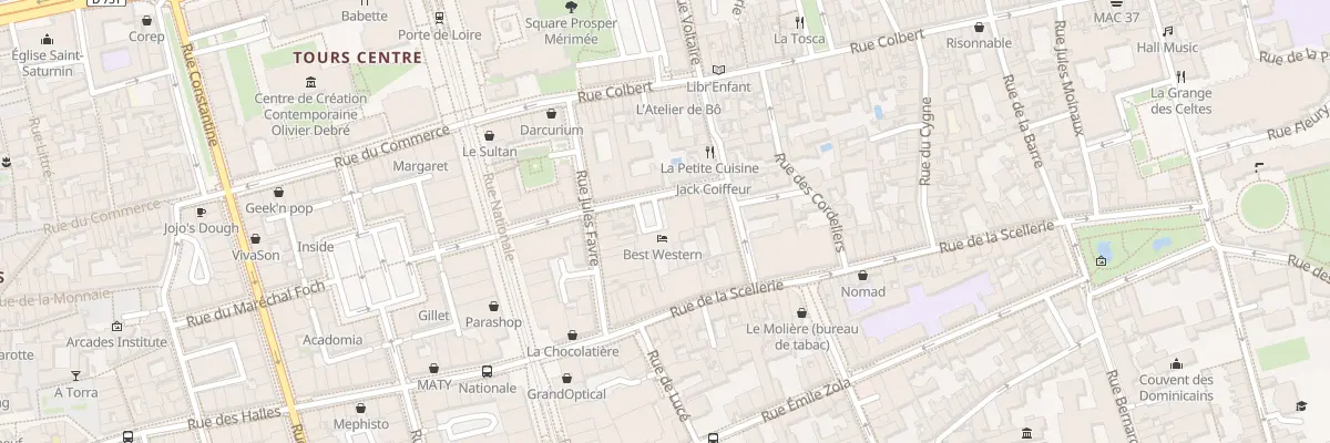 Plan du 25 Rue Berthelot à Tours