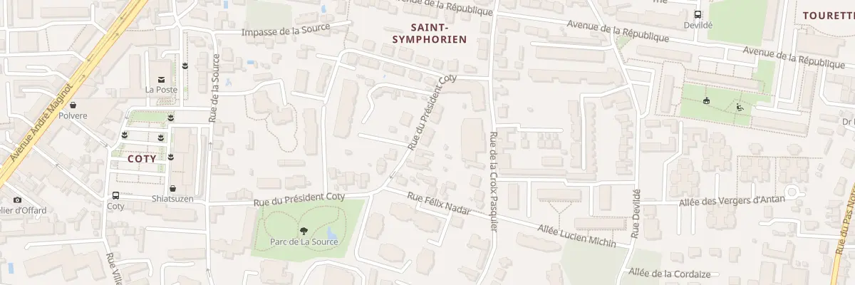 Plan du 41 Rue du Président Coty à Tours