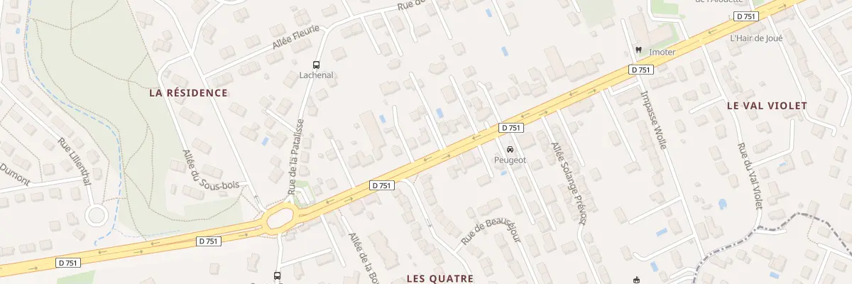 Plan du 75 Bd de Chinon à Joué-lès-Tours